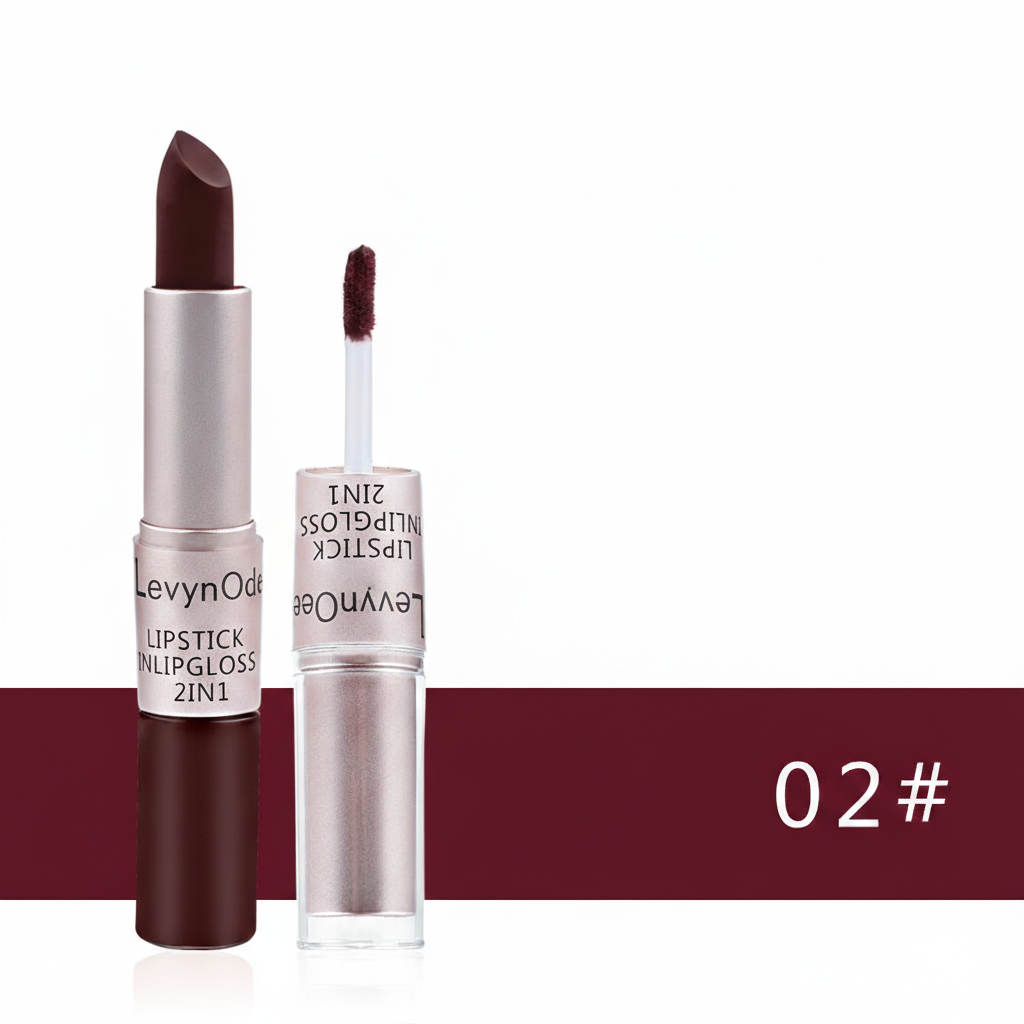 2-in-1 Dual-Ended Matte Lipstick & Liquid Gloss