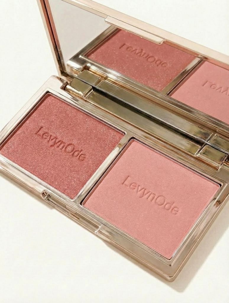 Dual-Color Velvet Blush Palette