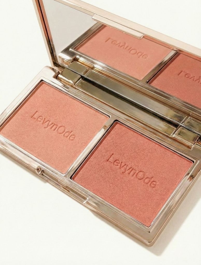 Dual-Color Velvet Blush Palette