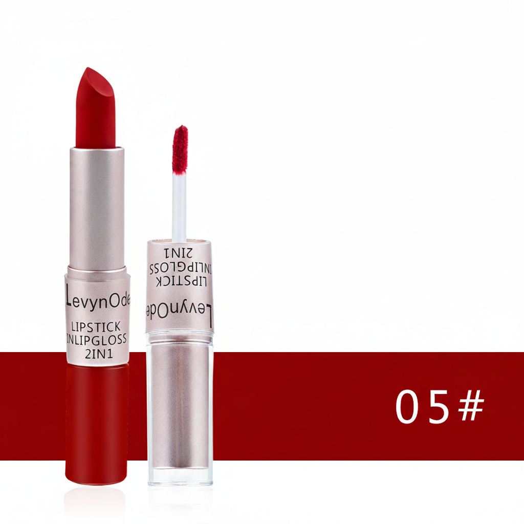 2-in-1 Dual-Ended Matte Lipstick & Liquid Gloss